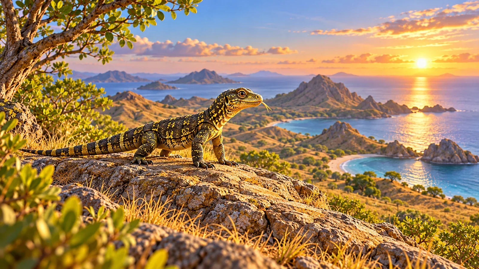 Sampul cerita Kimo, Komodo Kecil Penjelajah Pulau